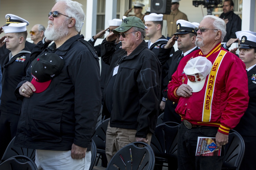 1st Marine Division 75th Anniversary Morning colors