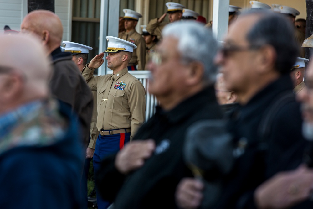 1st Marine Division 75th Anniversary Morning colors