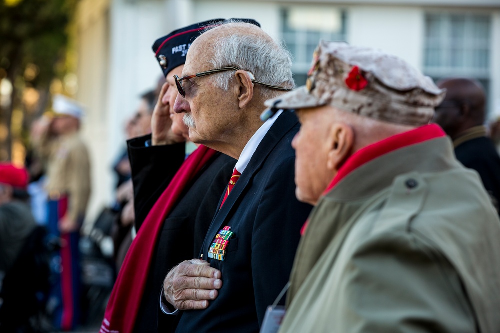 1st Marine Division 75th Anniversary Morning colors