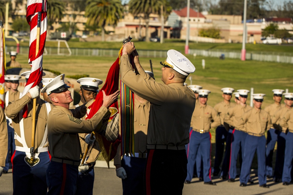 1st Marine Division 75th Anniversary Morning colors