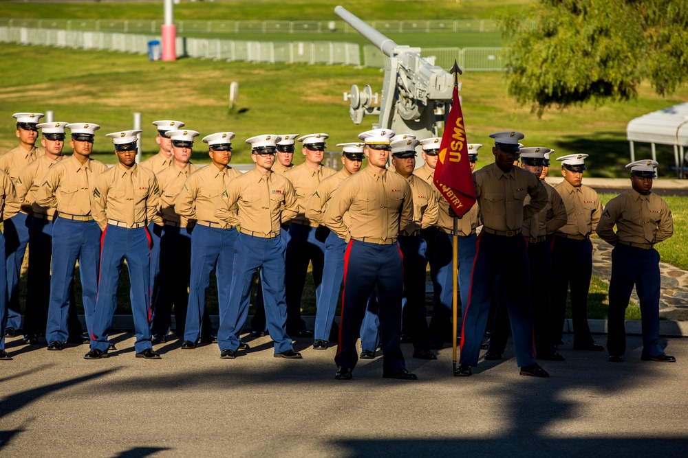 1st Marine Division 75th Anniversary Morning colors