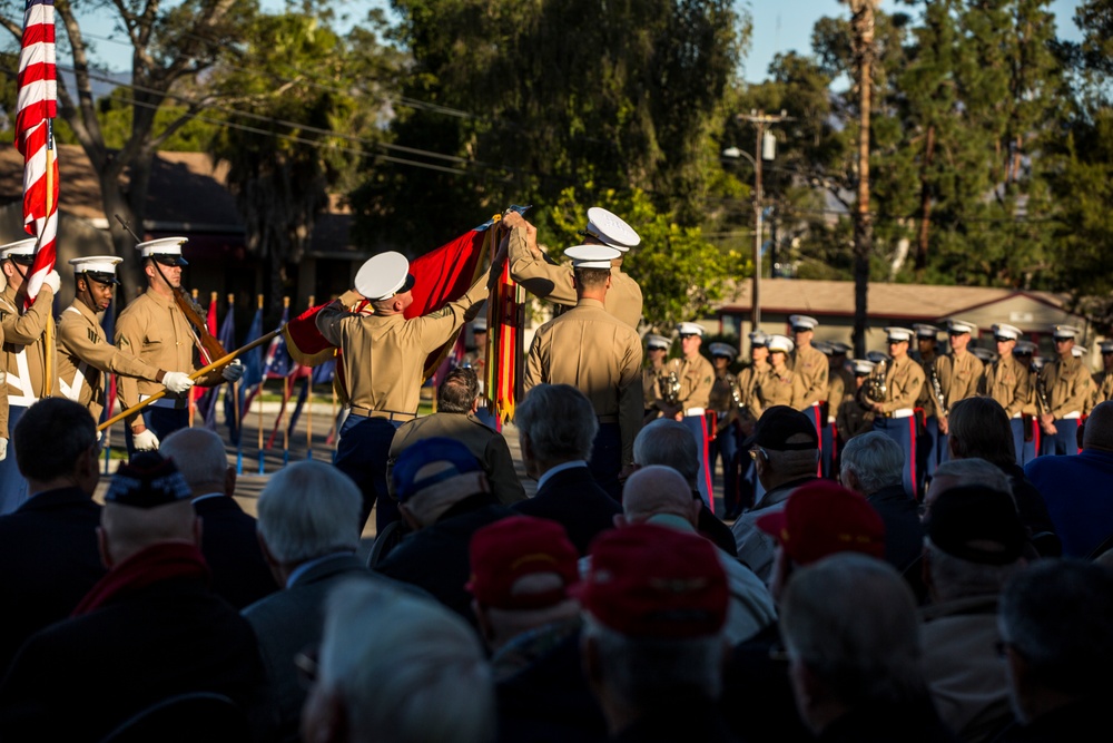 1st Marine Division 75th Anniversary Morning colors