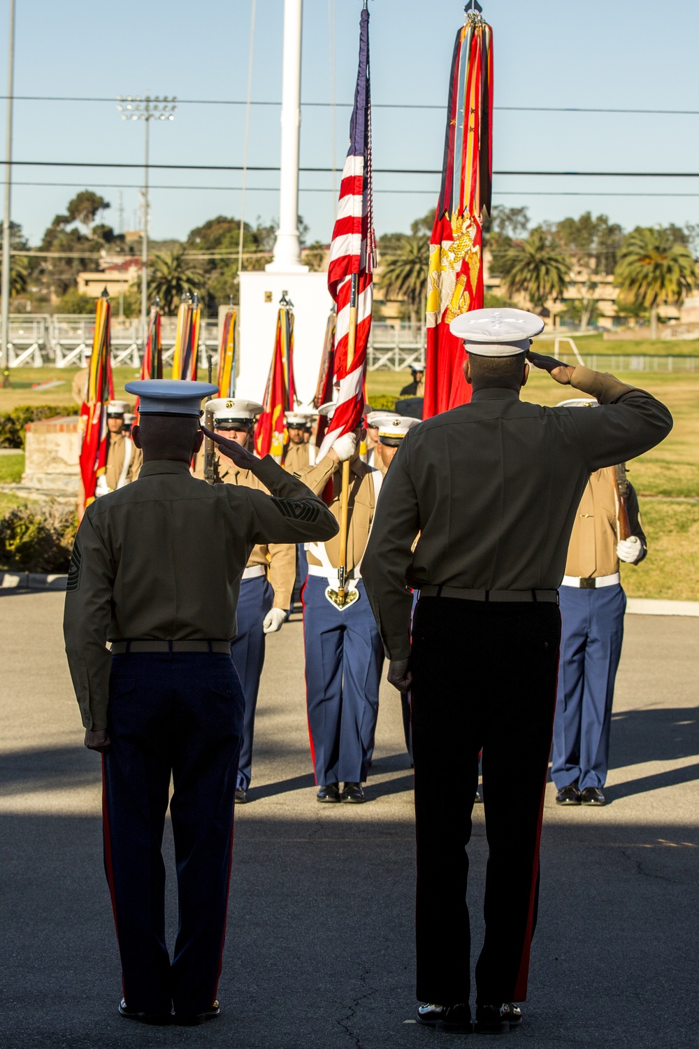 1st Marine Division 75th Anniversary Morning colors