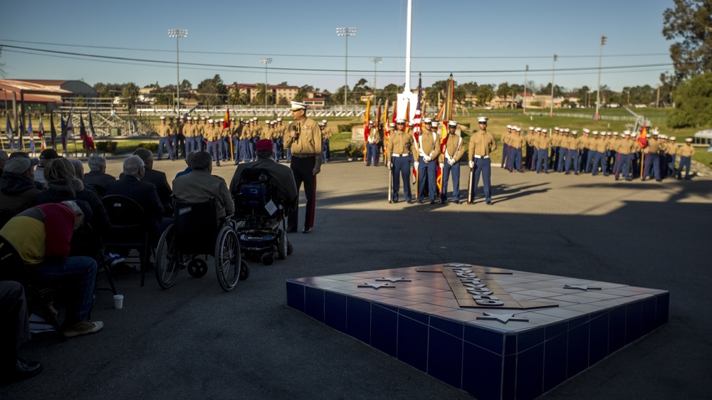 1st Marine Division 75th Anniversary Morning colors