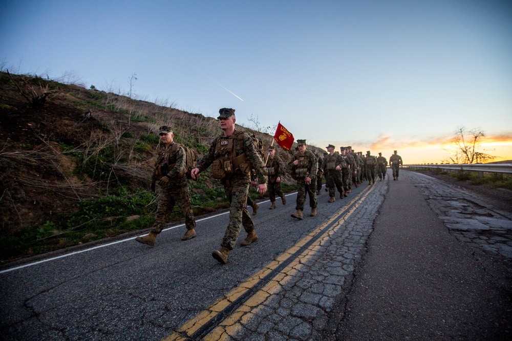 Headquarters’ battalion hike