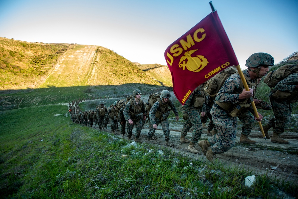 Headquarters’ battalion hike