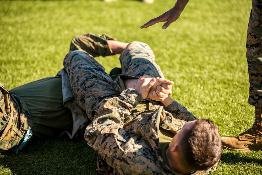 Headquarters’ battalion hike