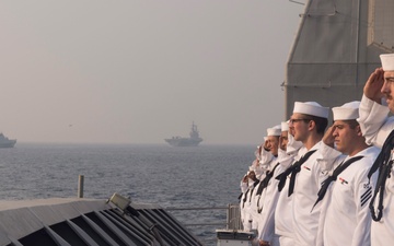 Indian International Fleet Review at sea phase