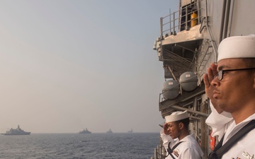 Indian International Fleet Review at sea phase