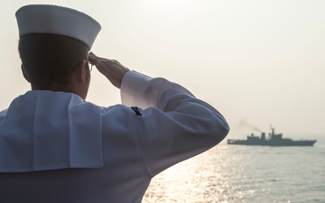 Indian International Fleet Review at sea phase