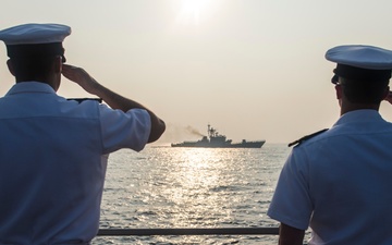 Indian International Fleet Review at sea phase