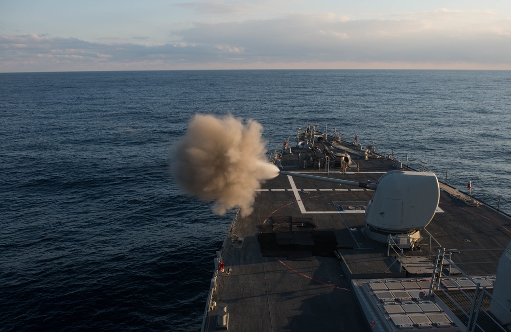 USS Benfold live-fire exercise