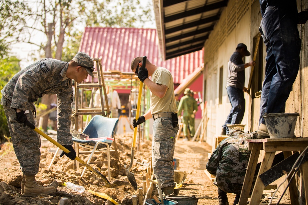 Construction Continues at the Wat Ban Mak School During Exercise Cobra Gold