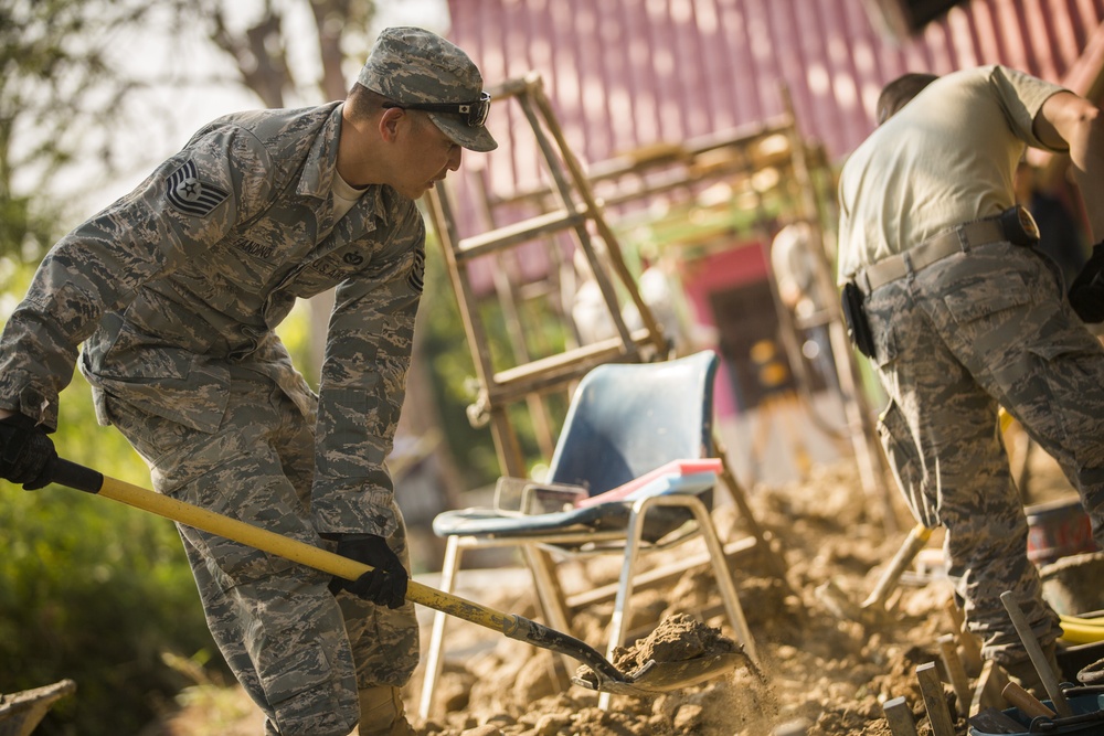 Construction Continues at the Wat Ban Mak School During Exercise Cobra Gold