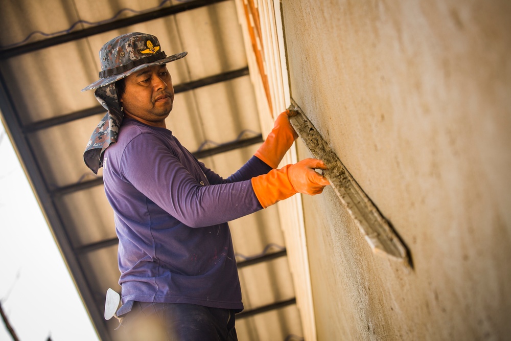 Construction Continues at the Wat Ban Mak School During Exercise Cobra Gold