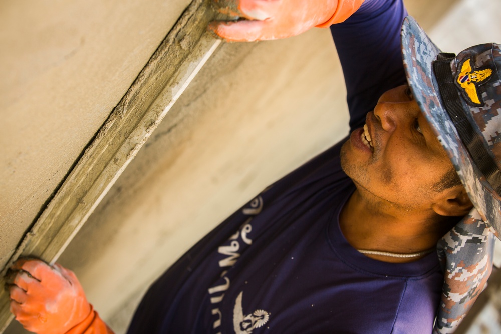 Construction Continues at the Wat Ban Mak School During Exercise Cobra Gold