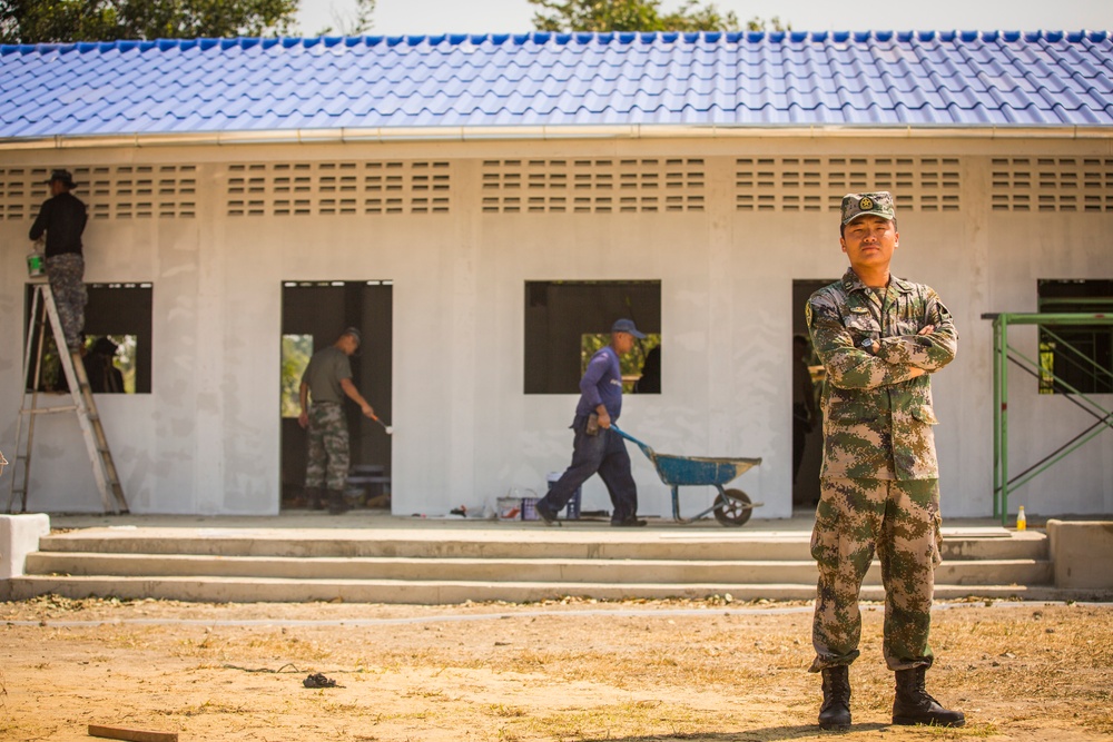 Construction Continues at the Wat Ban Mak School During Exercise Cobra Gold