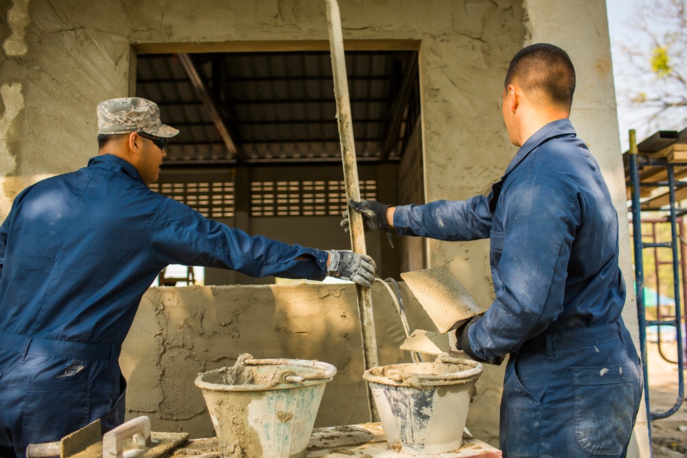 Construction Continues at the Wat Ban Mak School During Exercise Cobra Gold