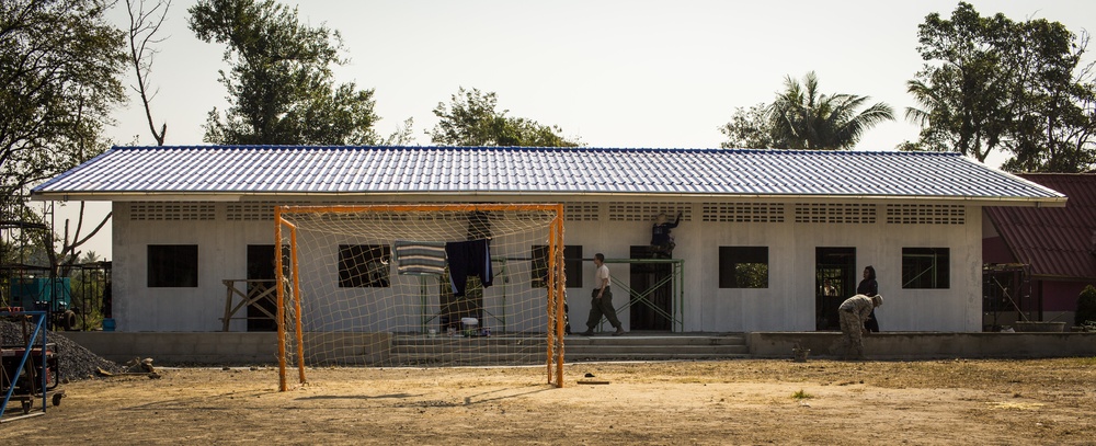 Construction Continues at the Wat Ban Mak School During Exercise Cobra Gold