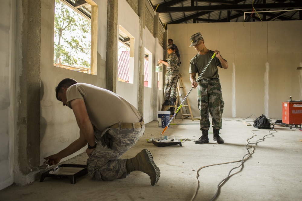 Construction Continues at the Wat Ban Mak School During Exercise Cobra Gold