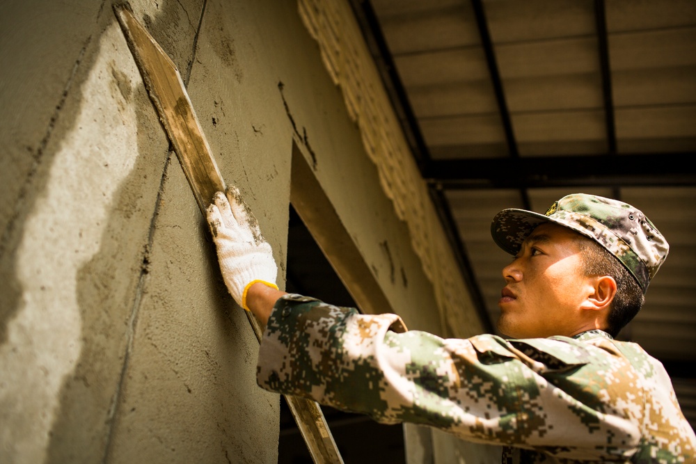 Construction Continues at the Wat Ban Mak School During Exercise Cobra Gold