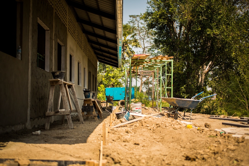 Construction Continues at the Wat Ban Mak School During Exercise Cobra Gold