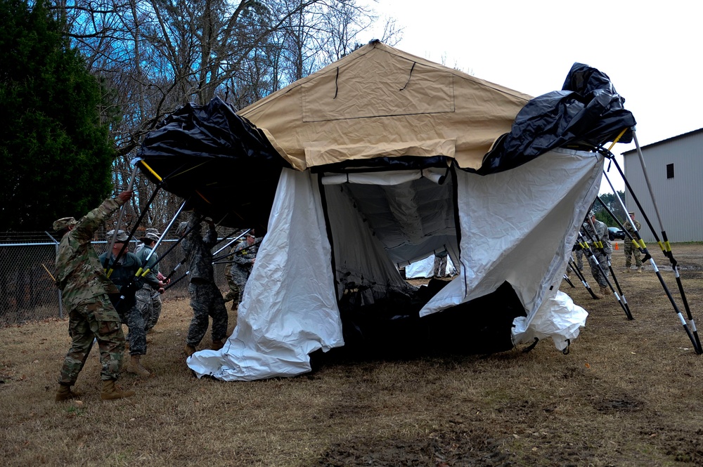 Soldiers build command post from ground up