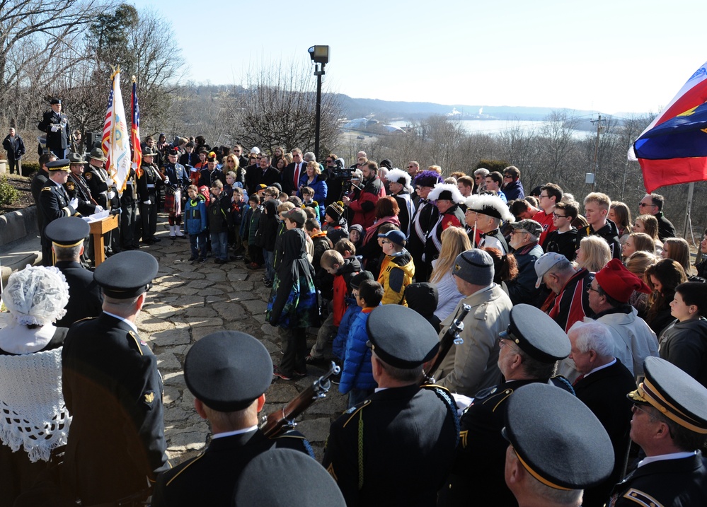 William H. Harrison presidential wreath laying ceremony