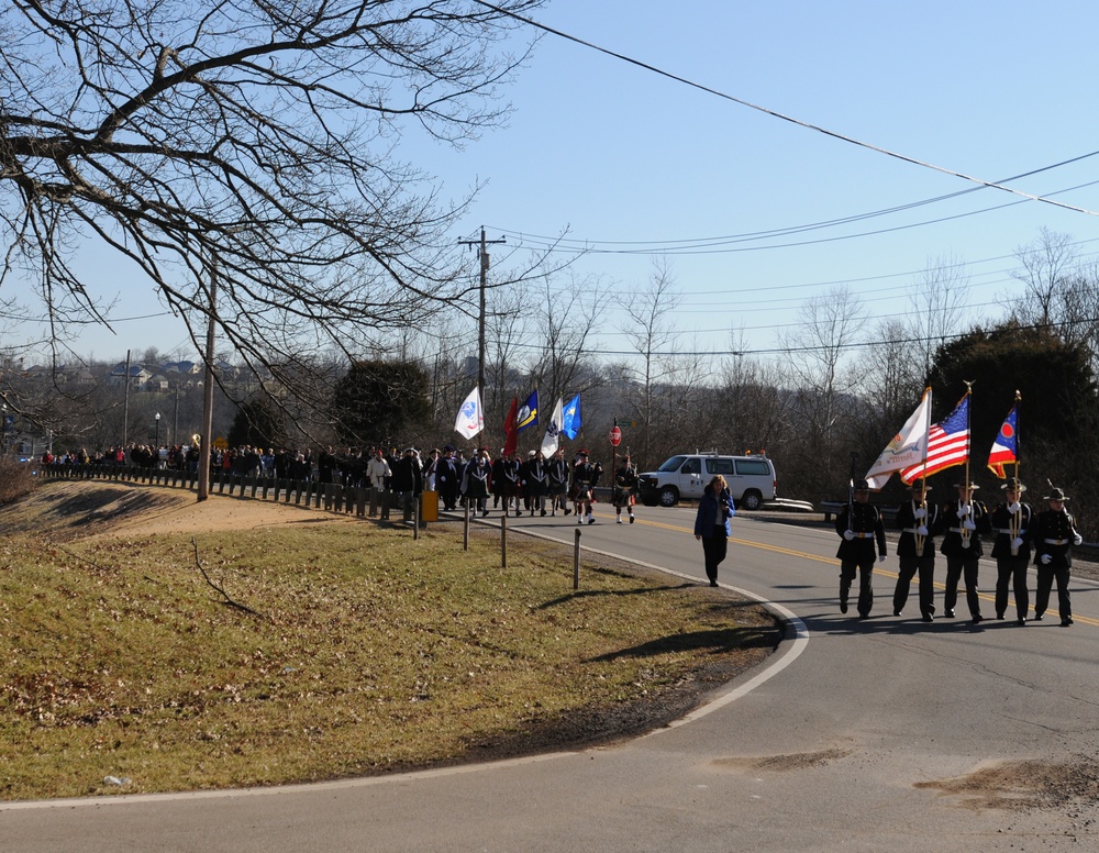 William H. Harrison presidential wreath laying ceremony