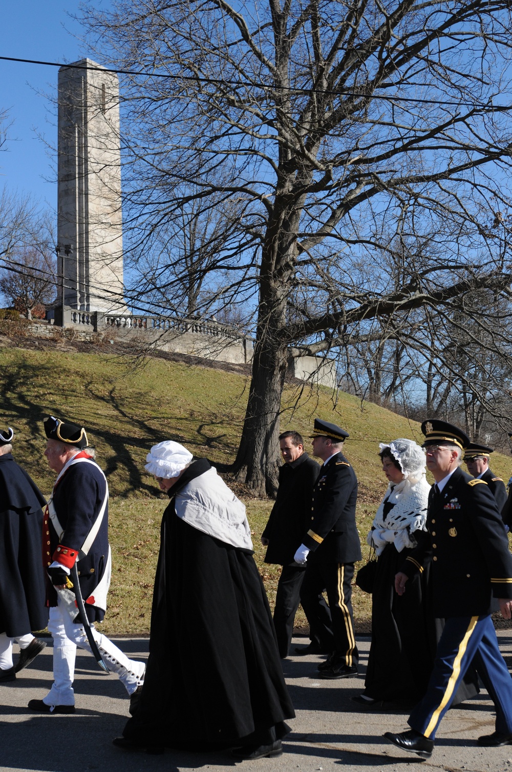 William H. Harrison presidential wreath laying ceremony