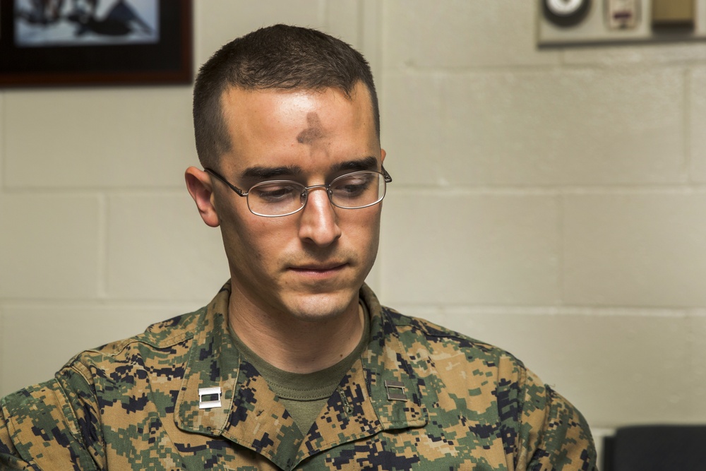 Spiritually sound: Marines observe Ash Wednesday