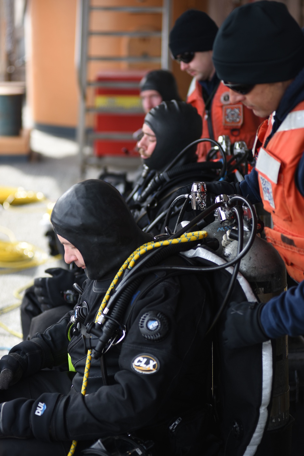Coast Guard divers aboard Coast Guard Cutter Polar Star assist with Operation Deep Freeze 2016