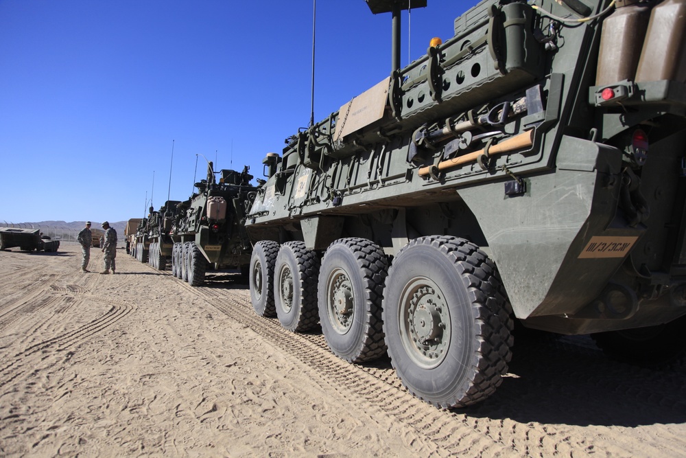 Stryker convoy fuels for training