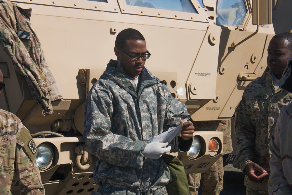 40th CAB and 366th Chemical Co. train for CBRN attack