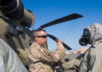 40th CAB and 366th Chemical Co. train for CBRN attack