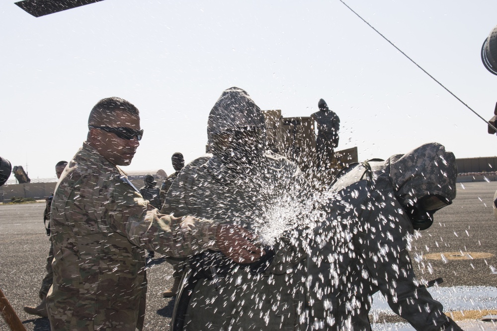 40th CAB and 366th Chemical Co. train for CBRN attack