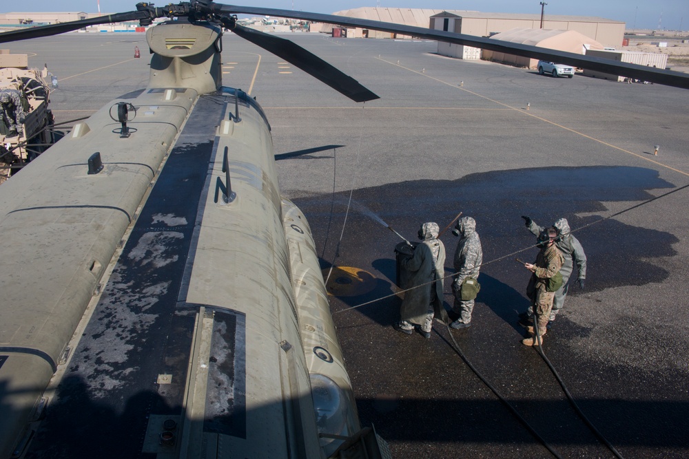 40th CAB and 366th Chemical Co. train for CBRN attack