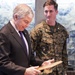 U.S. Ambassador of Portugal receives plaque from SPMAGTF-CR-AF