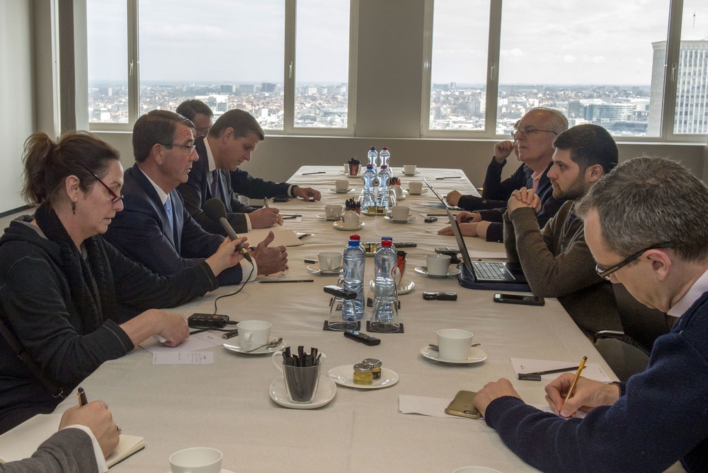 Secretary of Defense Carter visits Belgium