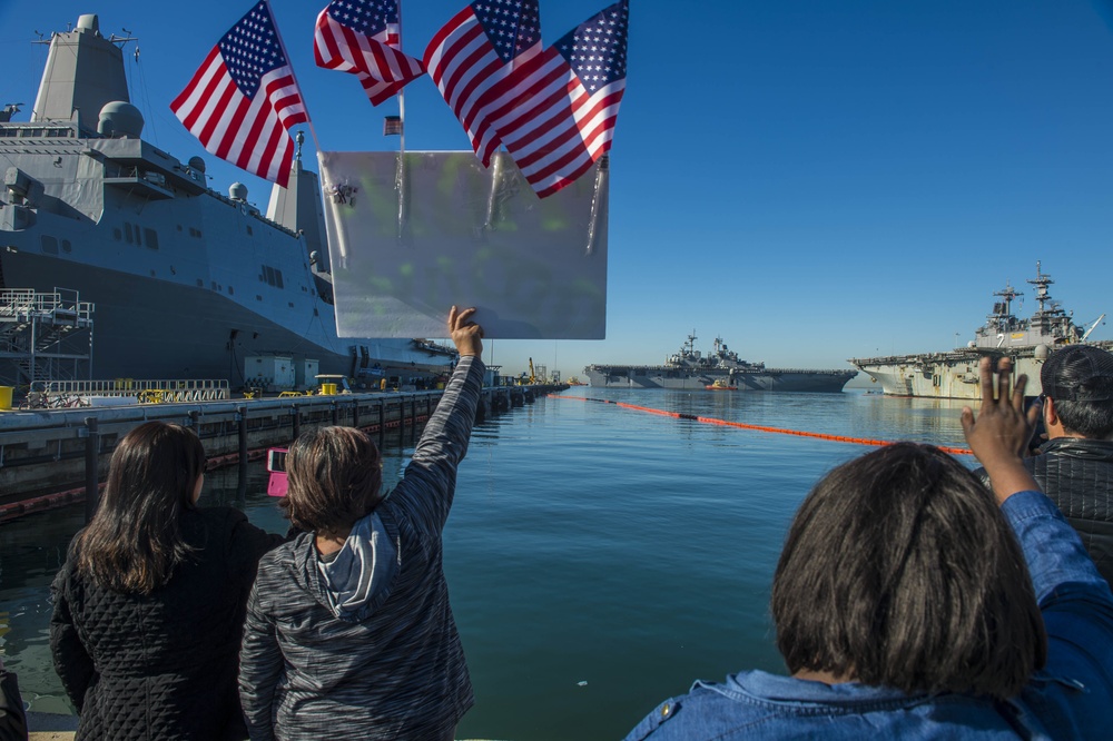 USS Boxer departs for regularly scheduled deployment