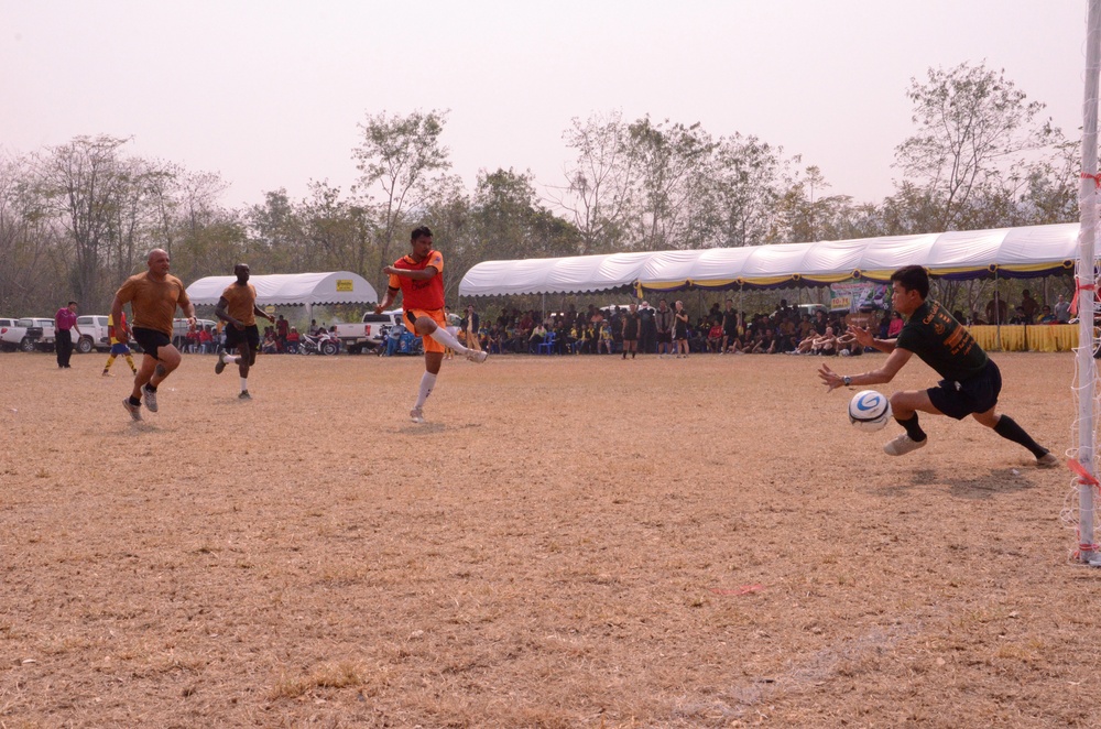 US, Indian, and Thai Soldiers have field day with local community during Cobra Gold