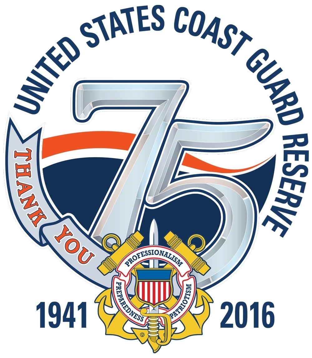 United States Coast Guard Reserve 75th Anniversary Logo