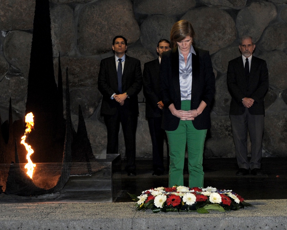 Ambassador Samantha Power visits Yad Vashem Holocaust Museum
