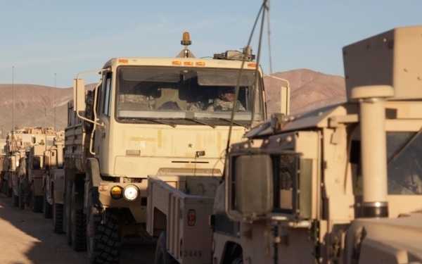 3rd Cavalry Regiment lines up for convoy