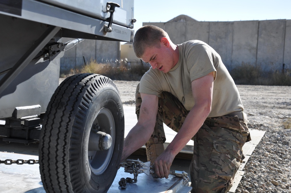 ‘No airpower without ground power’: Bagram AGE flight delivers support to flight line, base