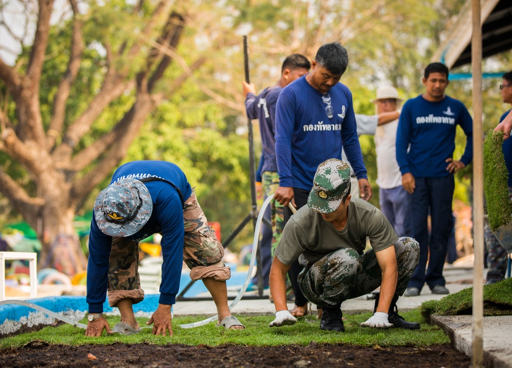 Construction Finishes at the Wat Ban Mak School During Exercise Cobra Gold