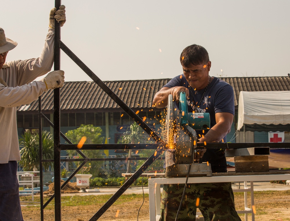 Construction Finishes at the Wat Ban Mak School During Exercise Cobra Gold