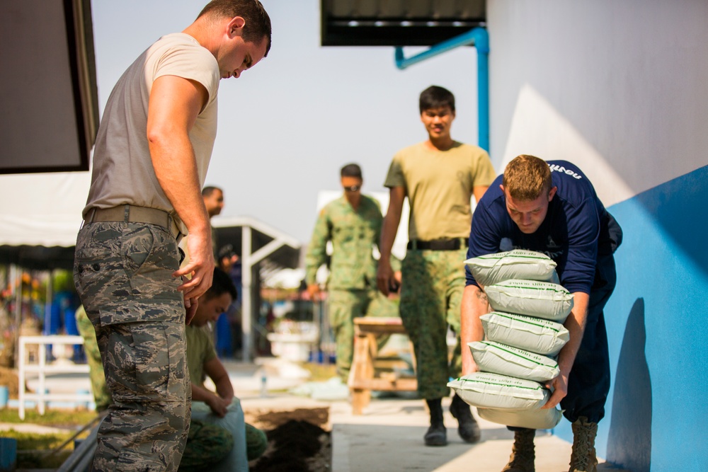 Construction Finishes at the Wat Ban Mak School During Exercise Cobra Gold