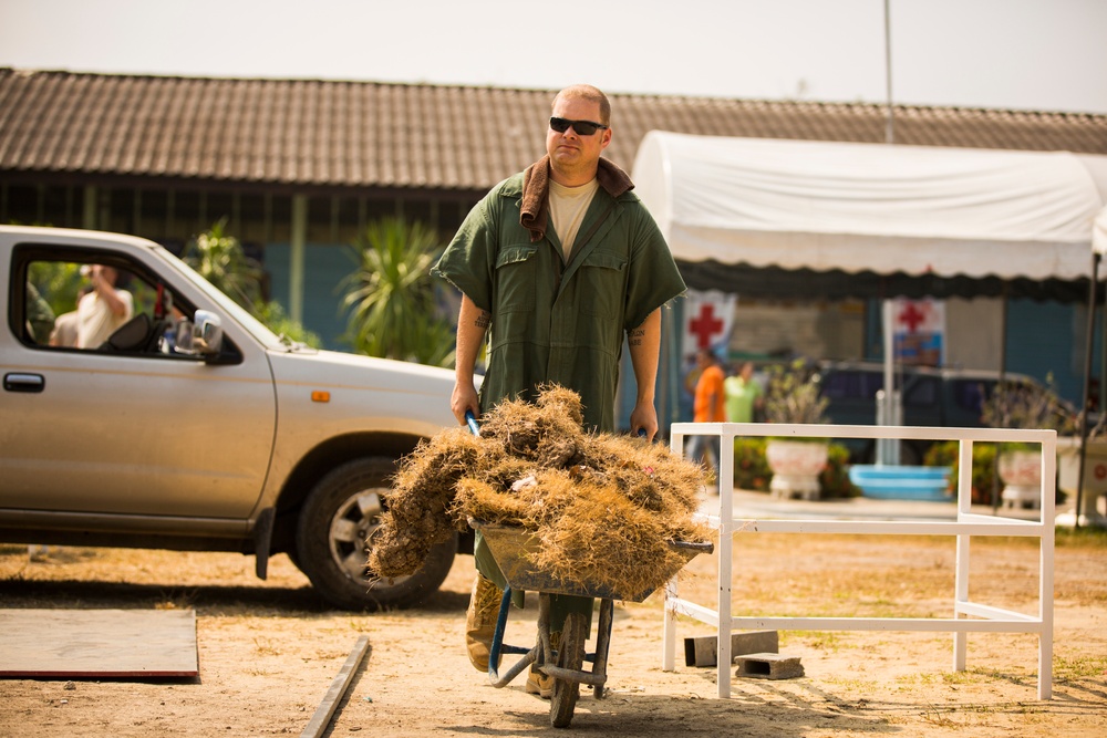 Construction Finishes at the Wat Ban Mak School During Exercise Cobra Gold