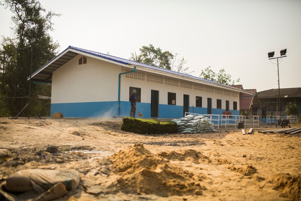 Construction Finishes at the Wat Ban Mak School During Exercise Cobra Gold